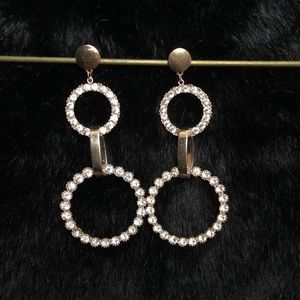 Rose gold earrings